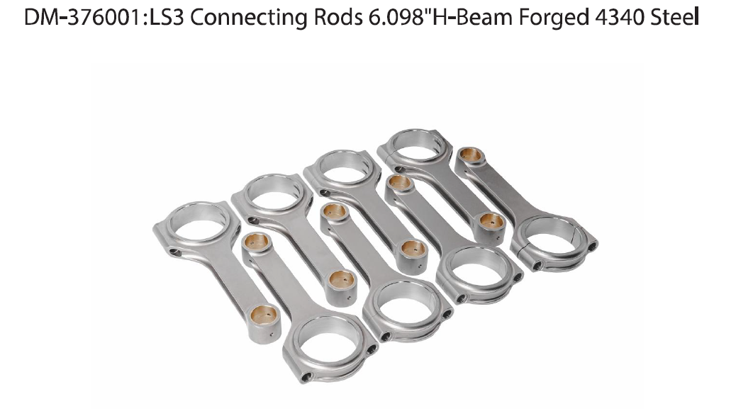 DM-376001 LS3 H-beam forged connecting rods