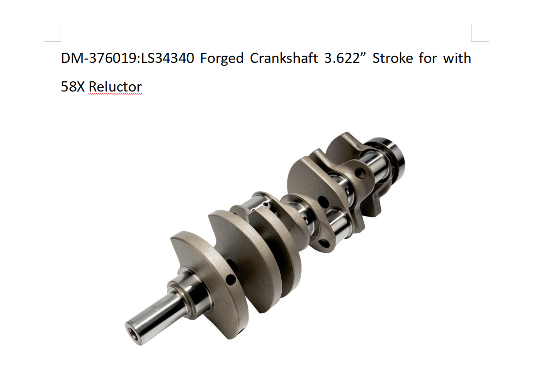 DM-376019 LS3 4340 forged crankshaft